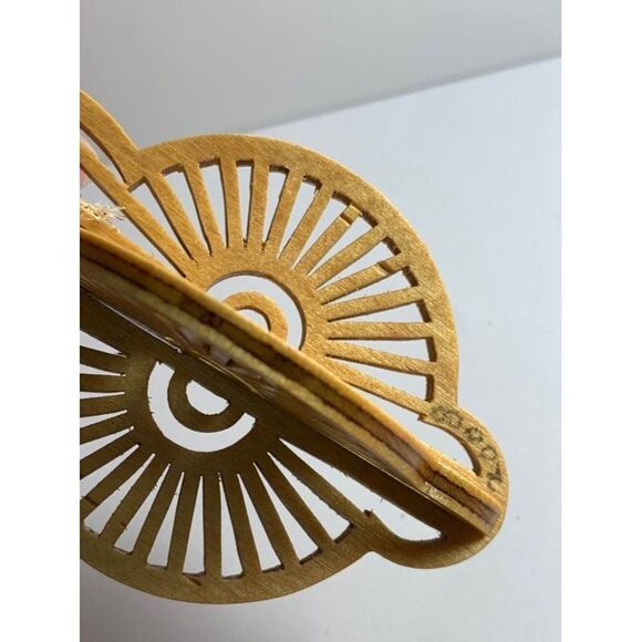 Beautiful Wooden Ornament 4” - Picture 3 of 5